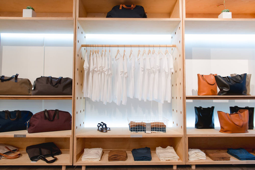 Simple cotton t-shirts that won't break the bank at Everlane's Soho Open House via Simply Framed 