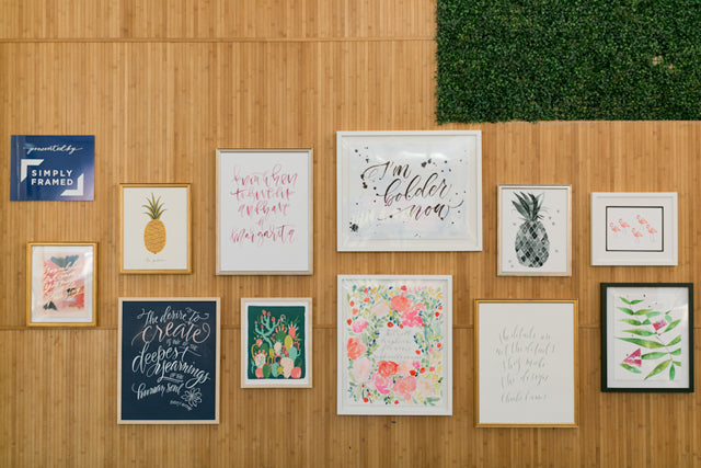 A gallery wall giveaway via Simply Framed and Oh So Beautiful Paper