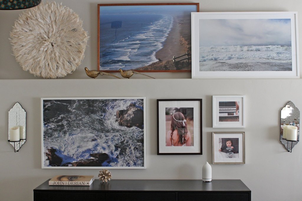simply framed gallery wall