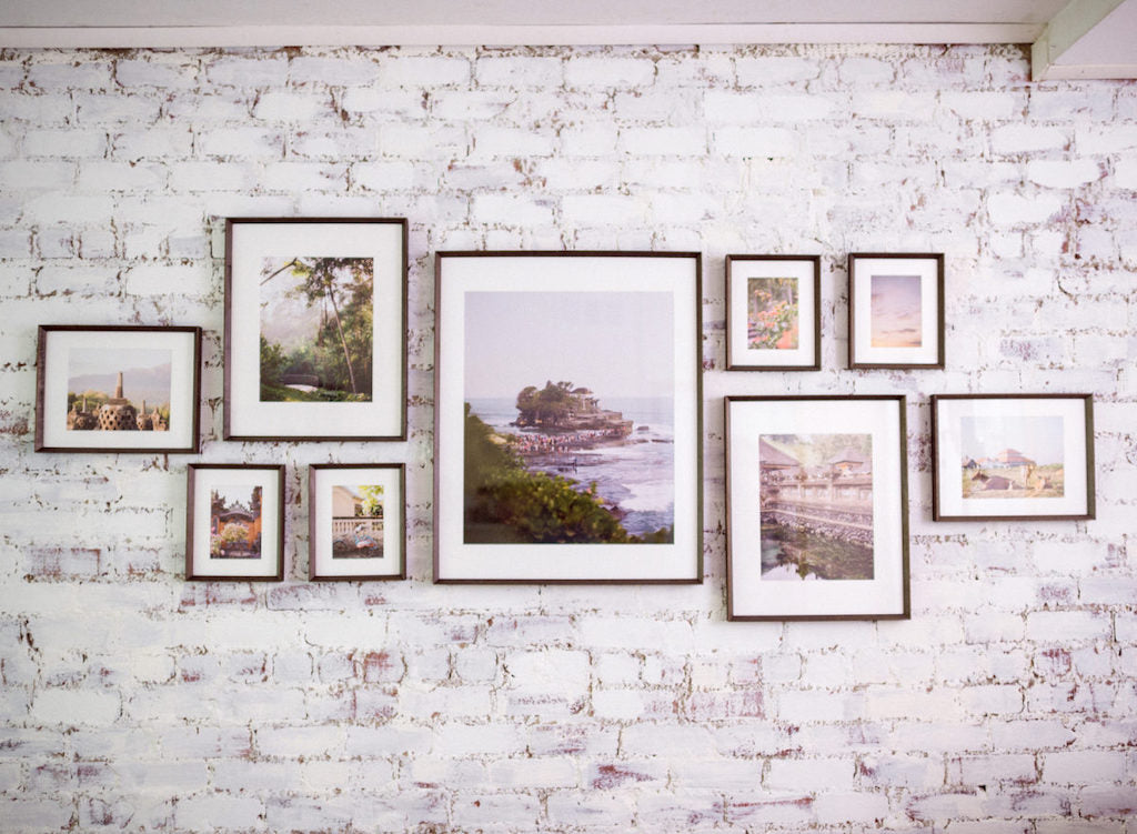 travel photo gallery wall