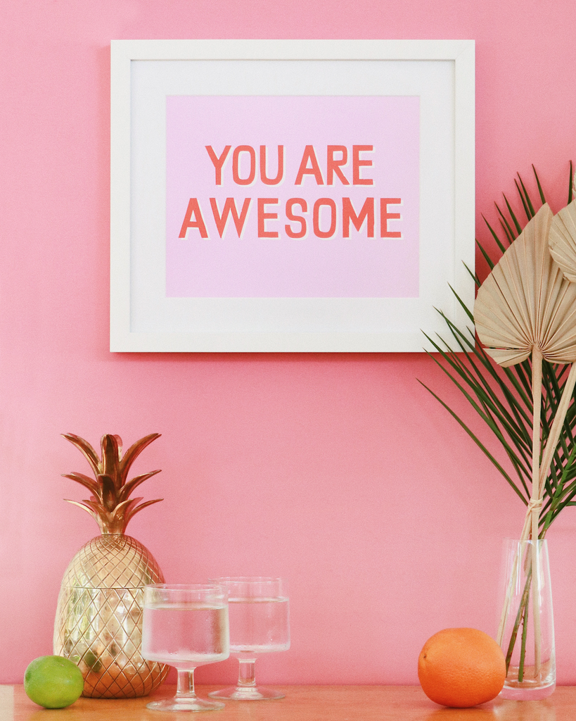 you are awesome by banquet workshop, custom framed by simply framed