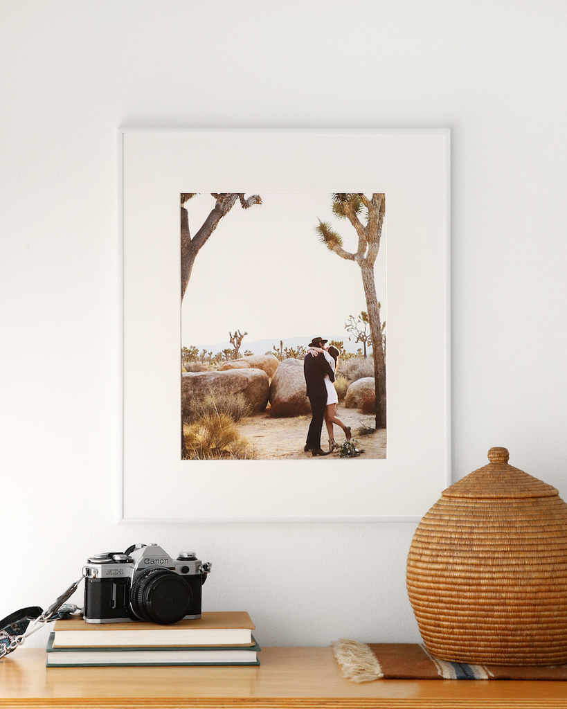 simply framed print and frame wedding photos