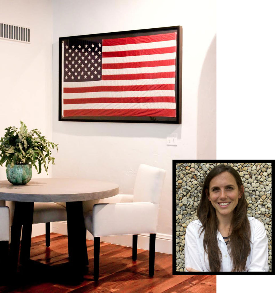 Patriotic Art: Dara Segal of Simply Framed's American Flag has a great story