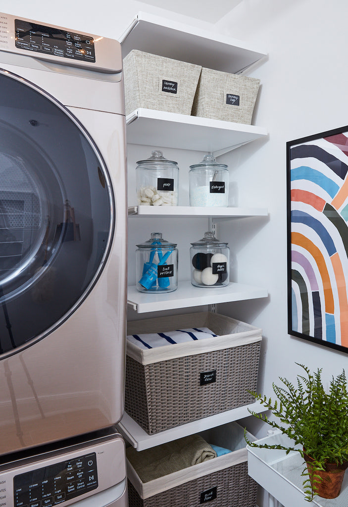 simply framed in real simple home laundry room