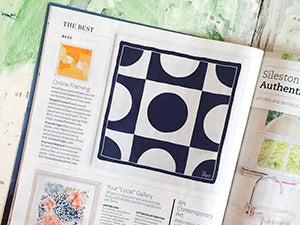 Framing Scarves with Simply Framed in House Beautiful's September 2015 issue 