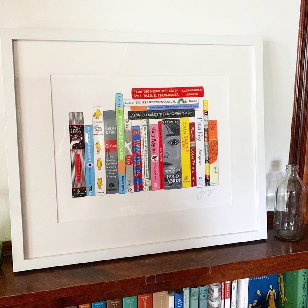 simply framed gift guide Jane Mount ideal bookshelf