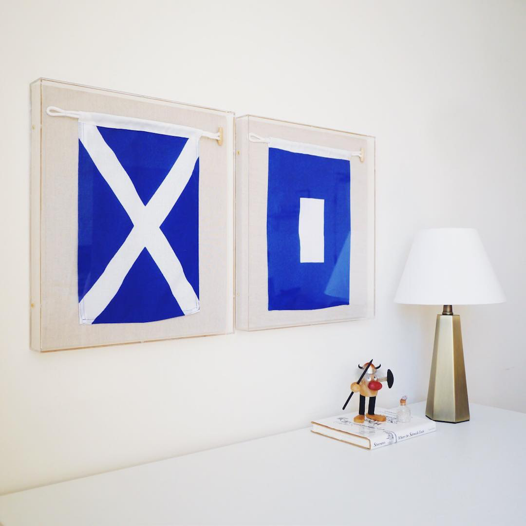simply framed custom framing sailing flags