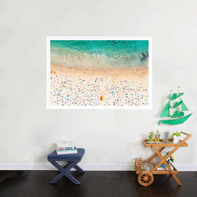 Coogee Beach photograph in the home of Gray Malin via Simply Framed 