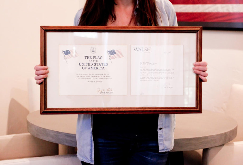 Simply Framed's Dara Segal on a very special American flag