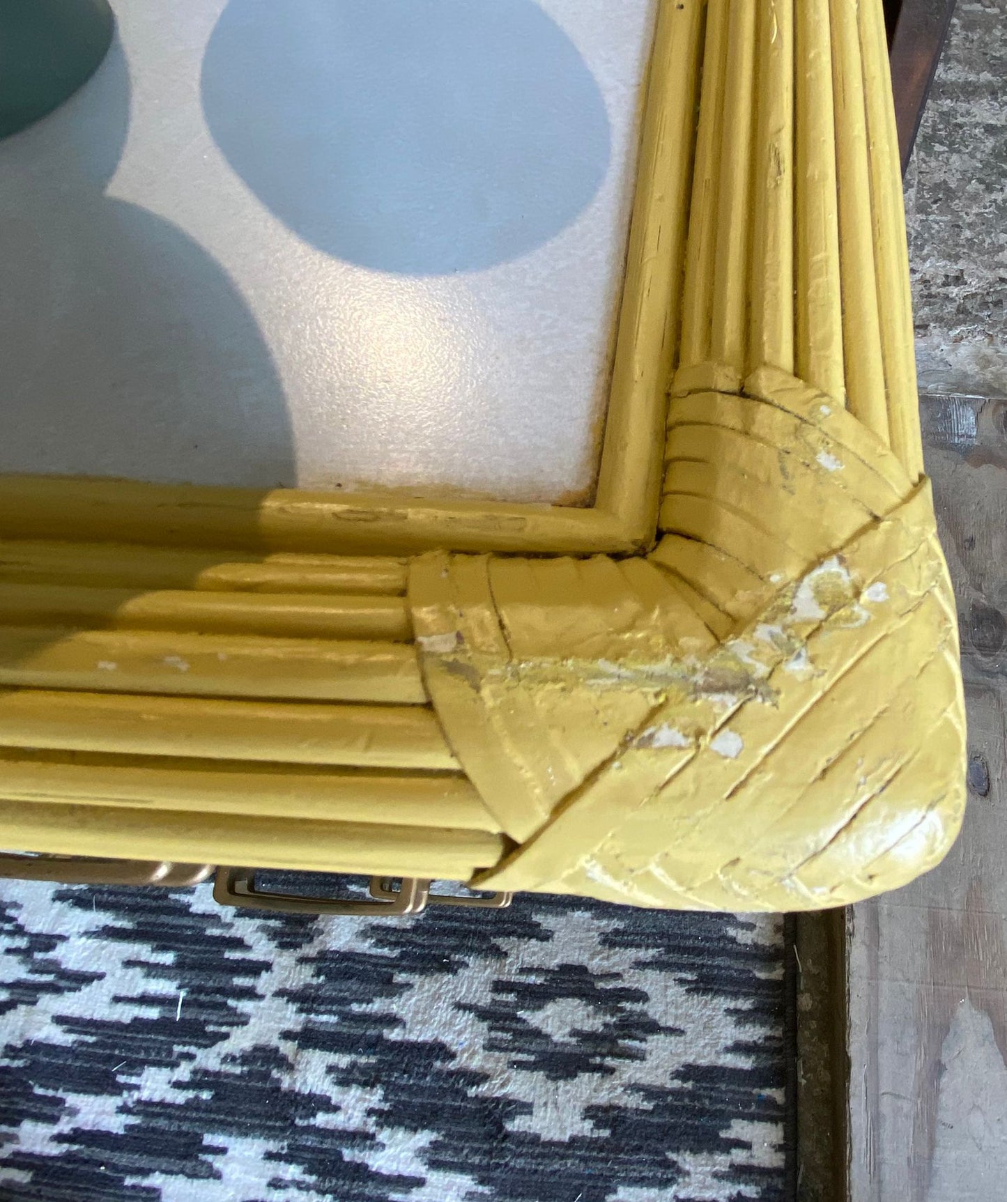 Dressoir geel/bamboe