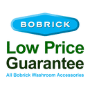 Bobrick B-357 Combination Commercial Sanitary Napkin Deposal/Toilet Paper Dispenser, Partition-Mounted, Stainless Steel
