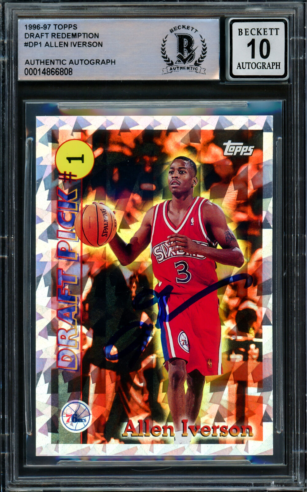 Allen Iverson rc auto topps beneprojetodevida.com.br