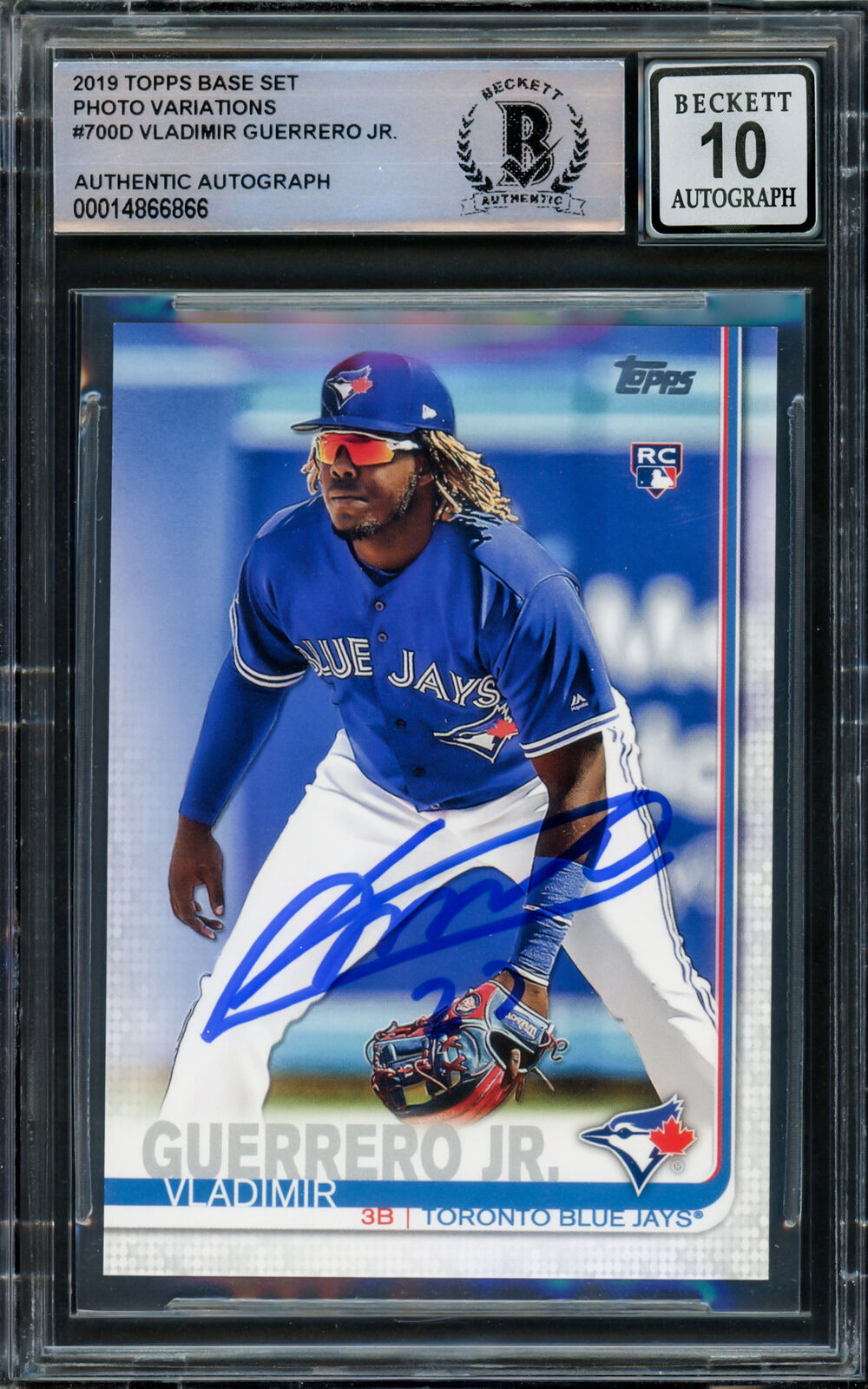 Vladimir Guerrero Jr. 2019 Topps Complete Set Variation RC Blue