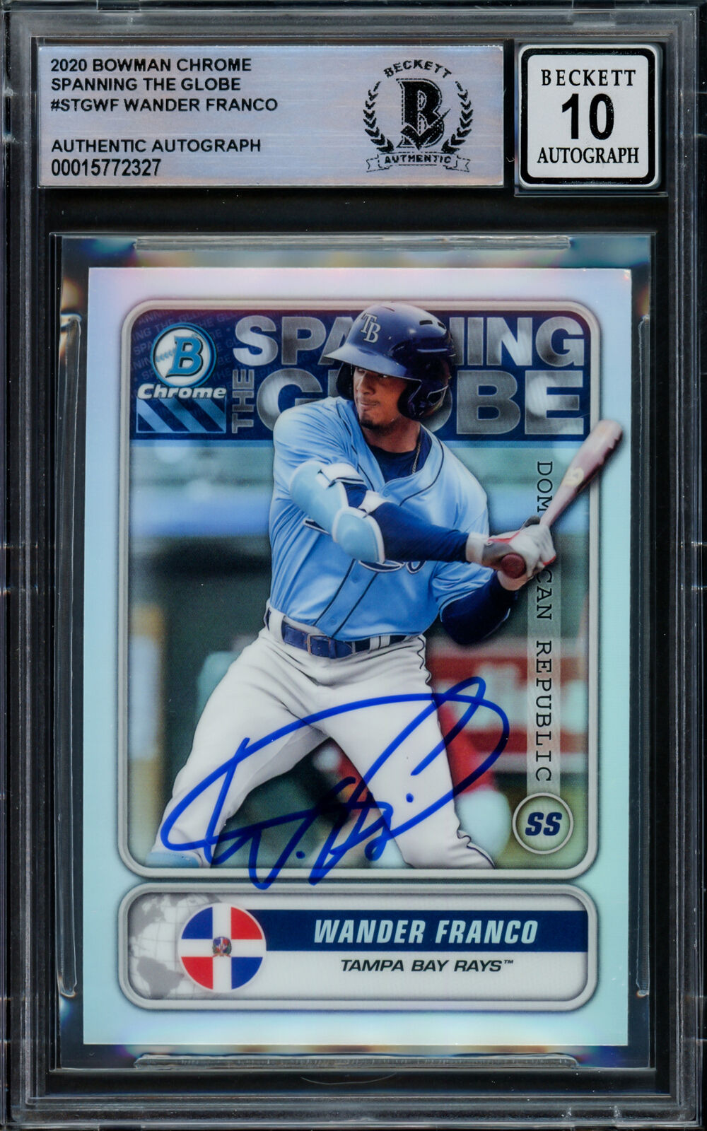 Wander Franco 2021 Bowman Chrome RC Tampa Bay Rays Gem 10 Auto Beckett –  CollectibleXchange