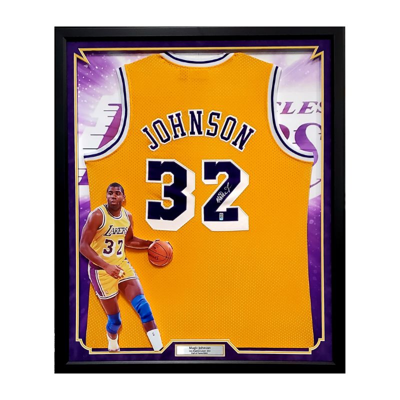 Rétro Earvin Johnson #32 Los Angeles Lakers Maillot de Basket