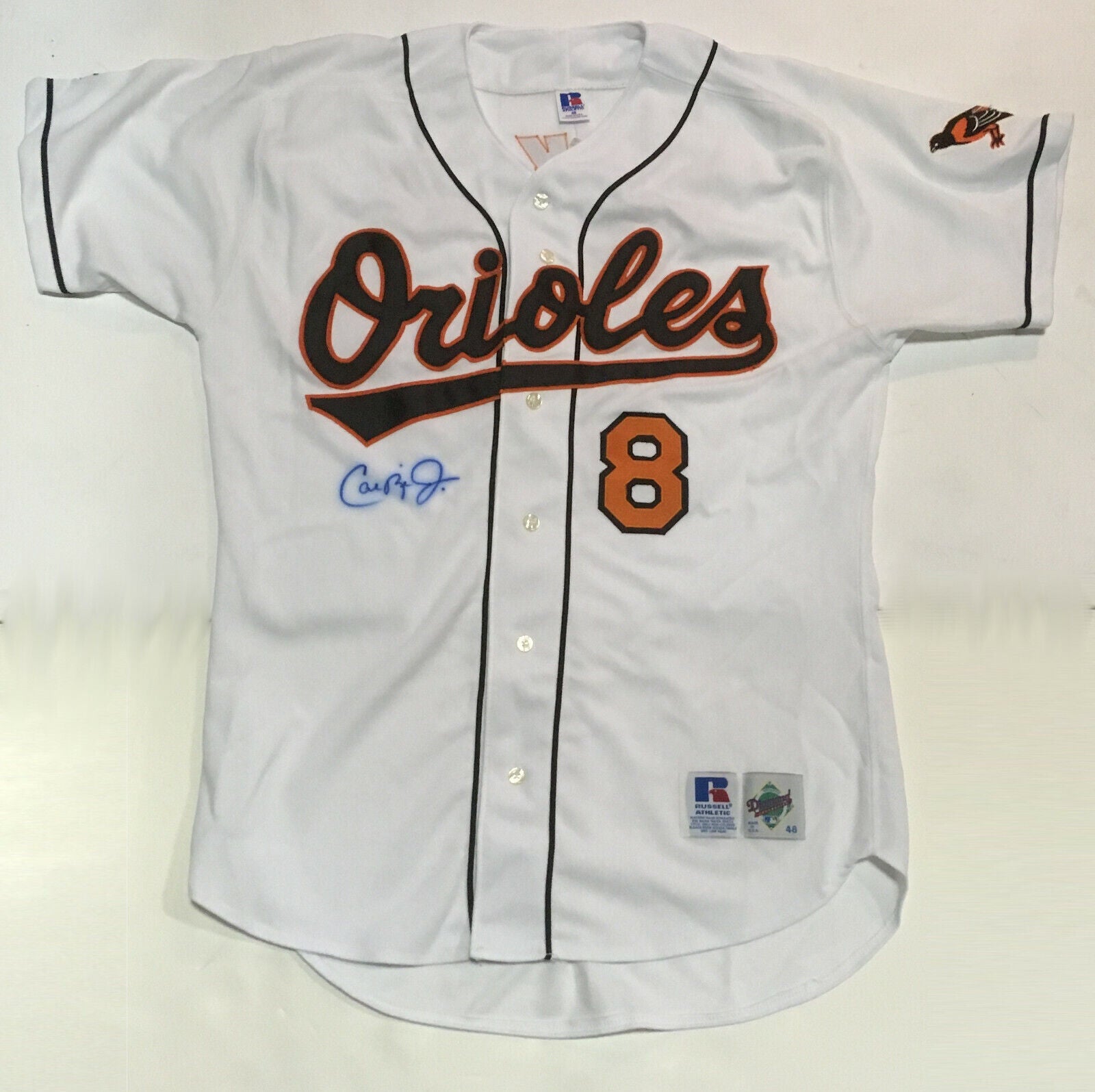 Cal Ripken Jr. Signed Baltimore Orioles Russell Game Model Jersey JSA —  Showpieces Sports