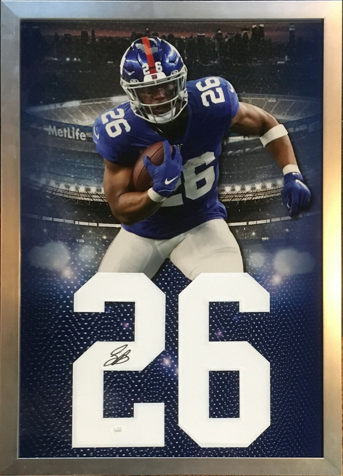 Sold at Auction: Authentic Autographed Saquon Barkley #26 New Yok