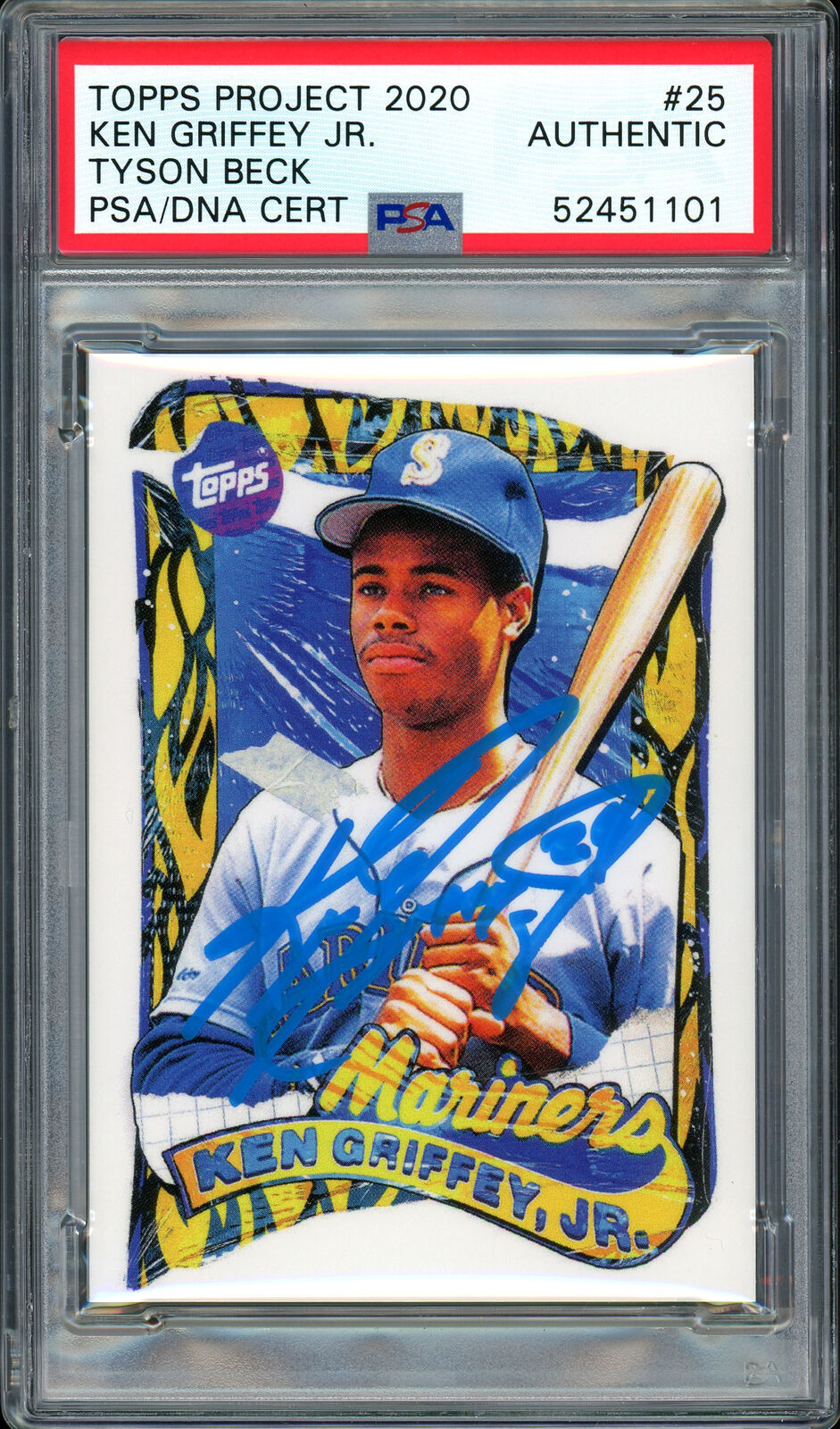 Ken Griffey, Jr. x Topps Project 2020 x oldmanalan Green Signature Car –