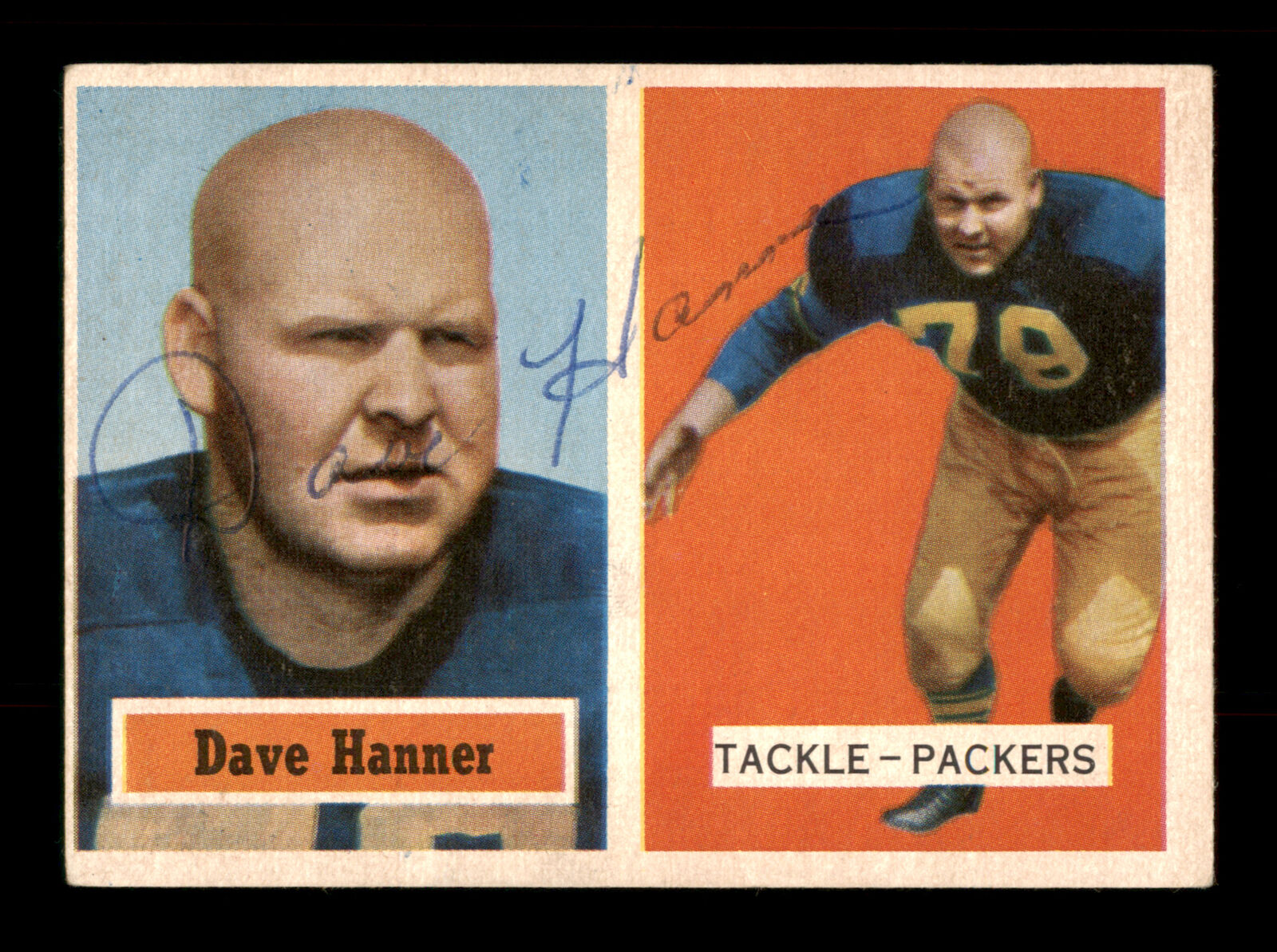 Autographed Dave Hanner Green Bay Packers 8x10 photo at 's