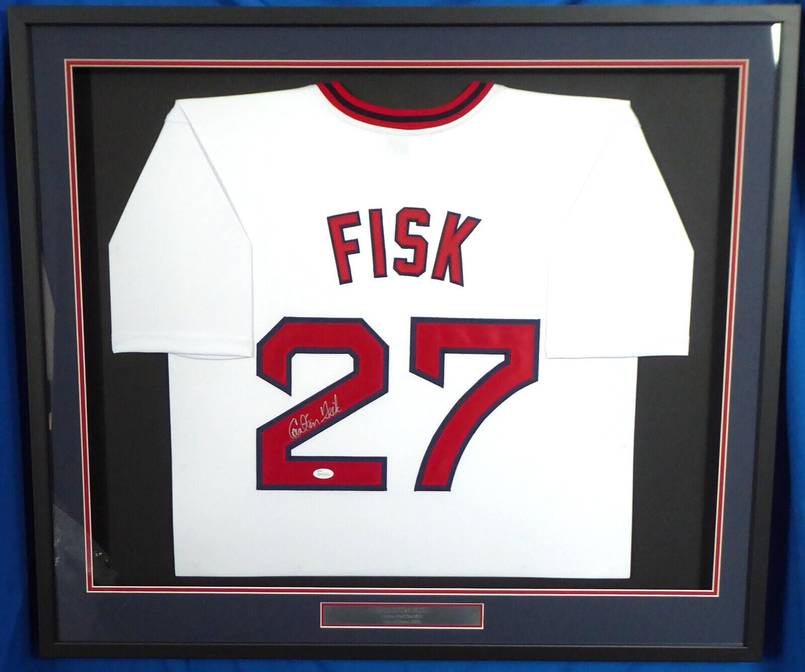  Carlton Fisk Autographed White Boston Red Sox Jersey -  Beautifully Matted and Framed - Hand Signed By Carlton Fisk and Certified  Authentic by JSA - Includes Certificate of Authenticity : Sports & Outdoors