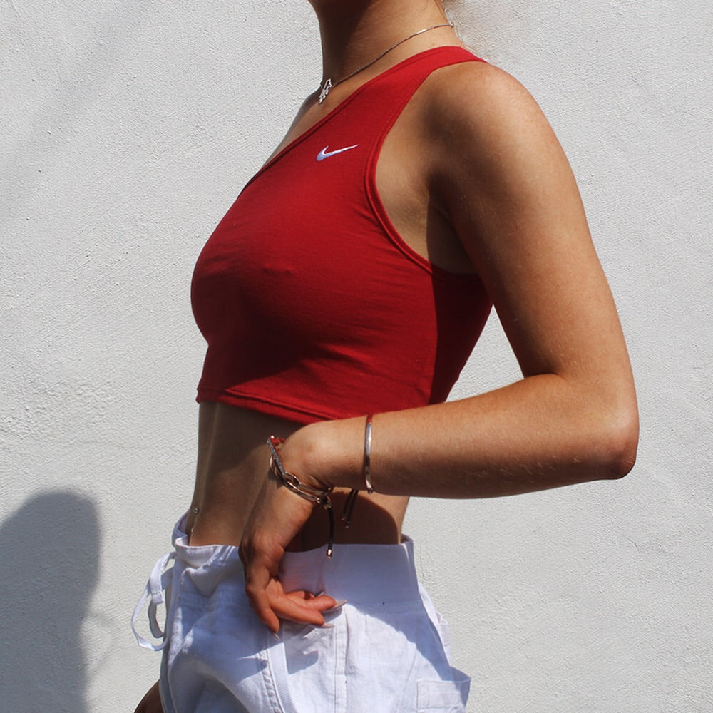 nike one strap top