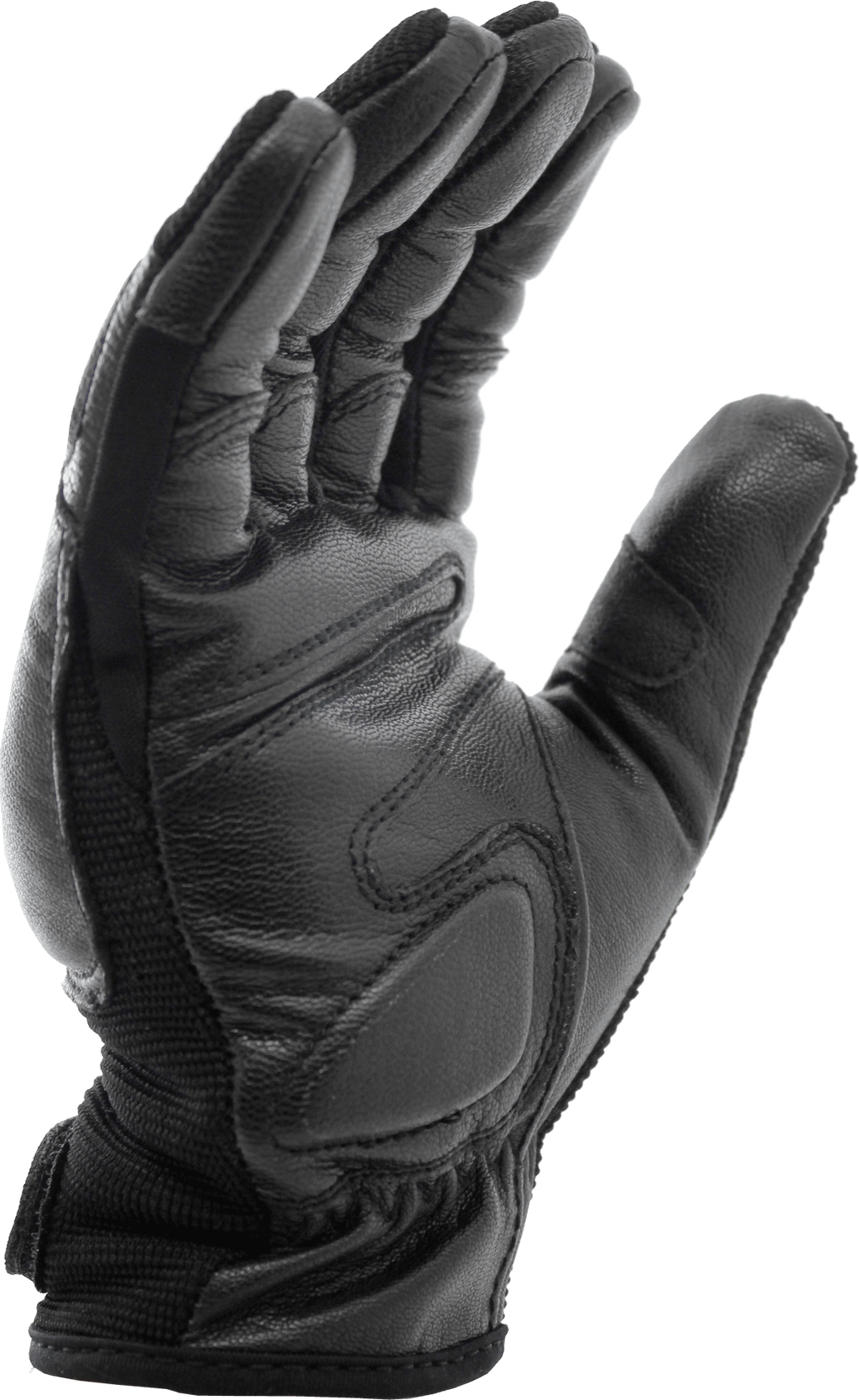 Police Force SAP Leather Gloves Self Defense Bikers Motorcycle XL 