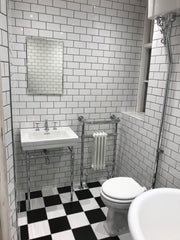 Little Tile Company Victorian Bathroom White Metro Tile Edwardian