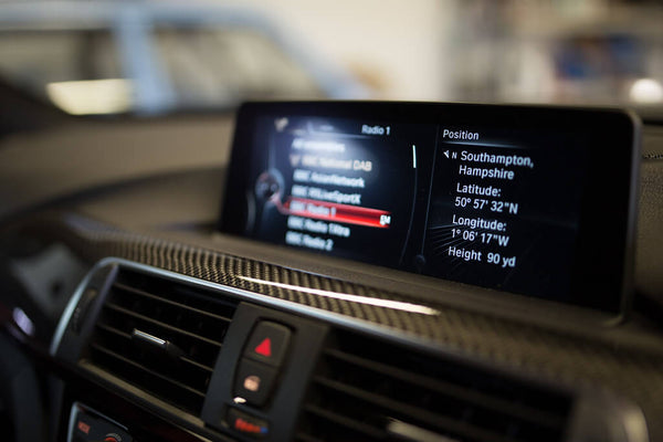 BMW M4 Infotainment Dashboard