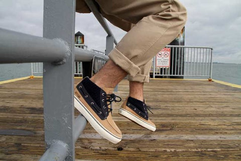 Boat shoes no socks