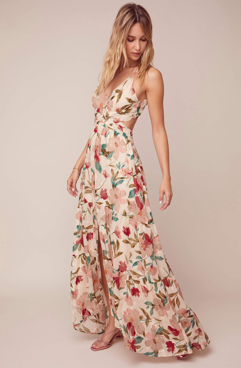 astr lace maxi dress