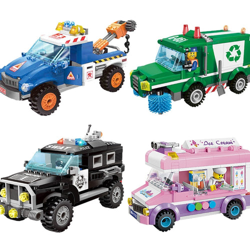 Civilized City Series Model Building Blocks Kids Fun Educational Toys Compatible Legoings for Children Christmas Gift