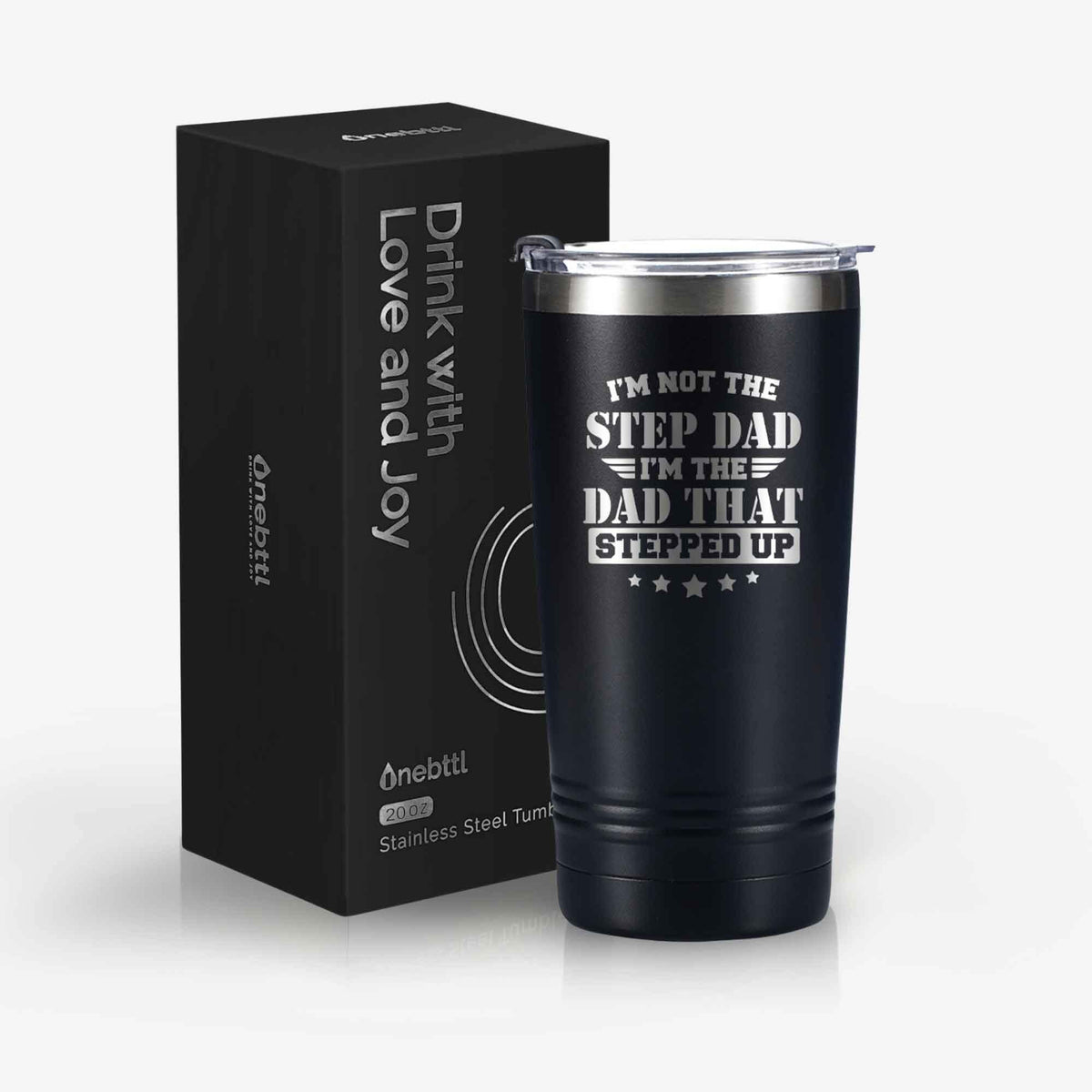 Christmas,Birthday-Best Dad in The World Father's Day Double Wall Vacuum Insulated Tumbler Stainless Steel Tumbler 30 OZ Coffee Travel Mug Onebttl Gifts for Dad from Daughter/Son 