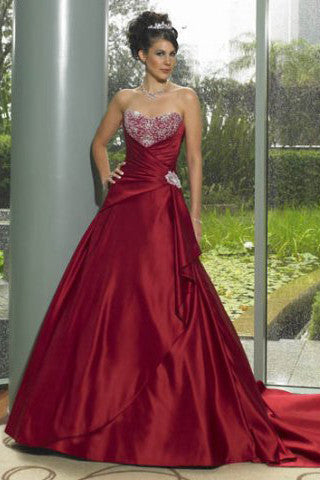 scarlet bridesmaid dresses