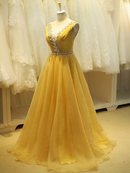 yellow grecian dress