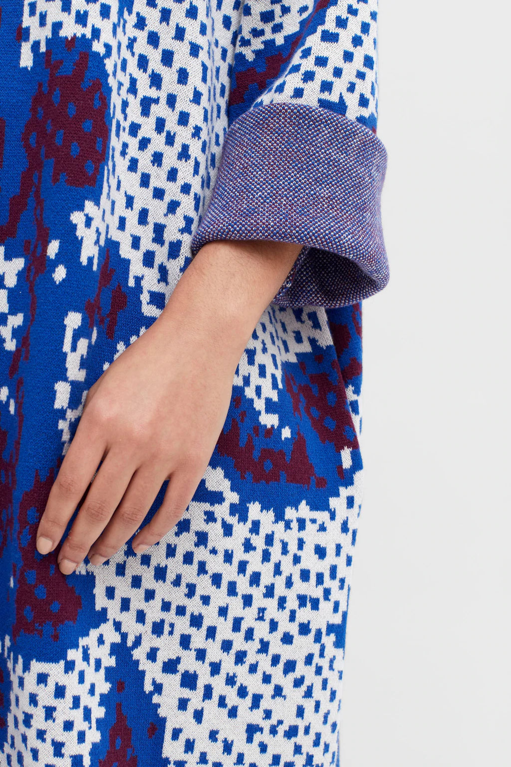 Elk Kers Cardigan - Paprika Print