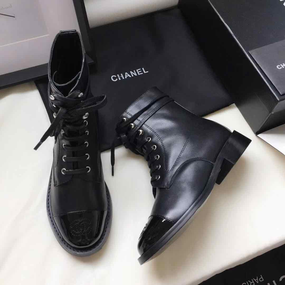 chanel shoe boots