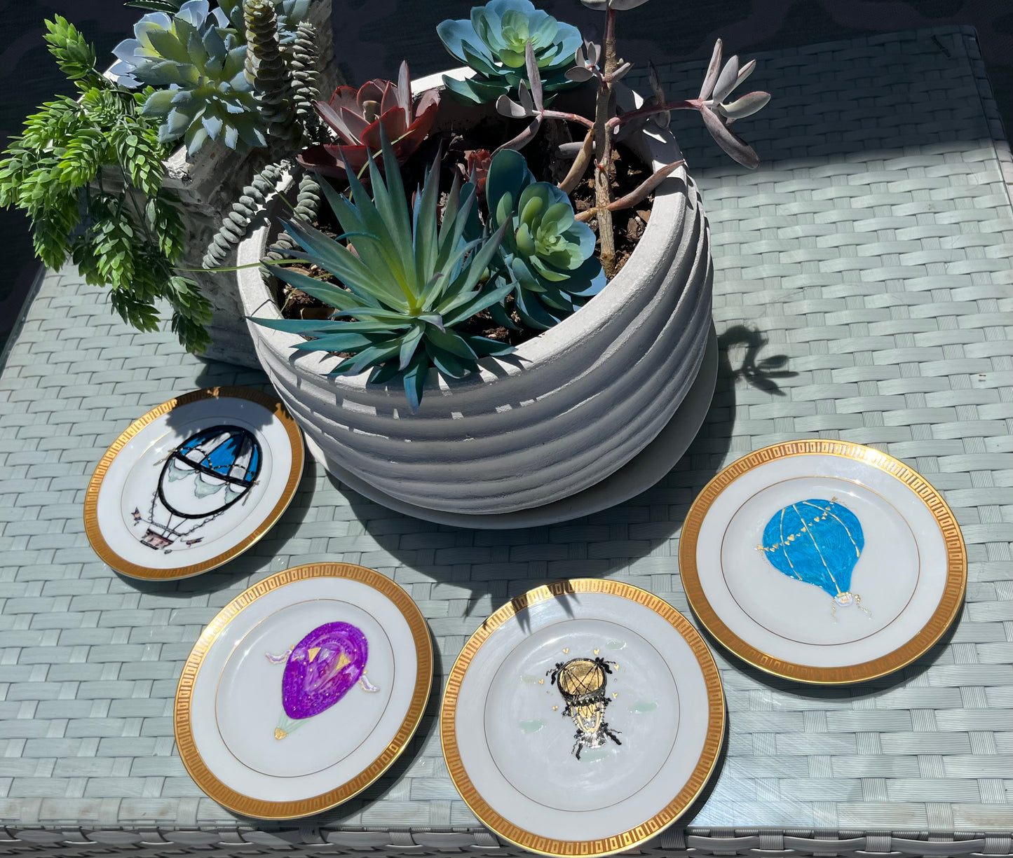Whimsical Gold Plates