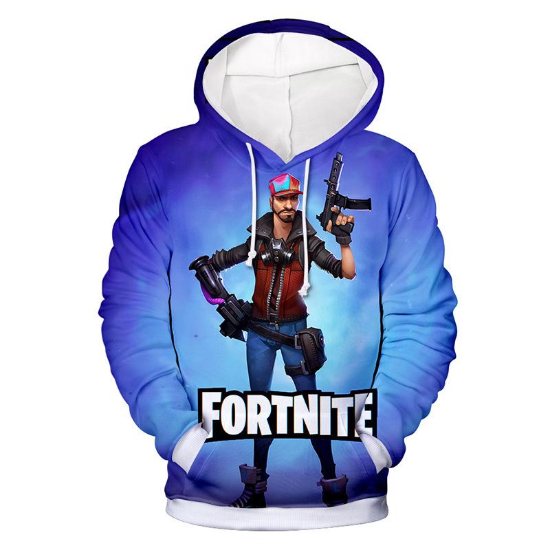 fortnite print long sleeve pullover