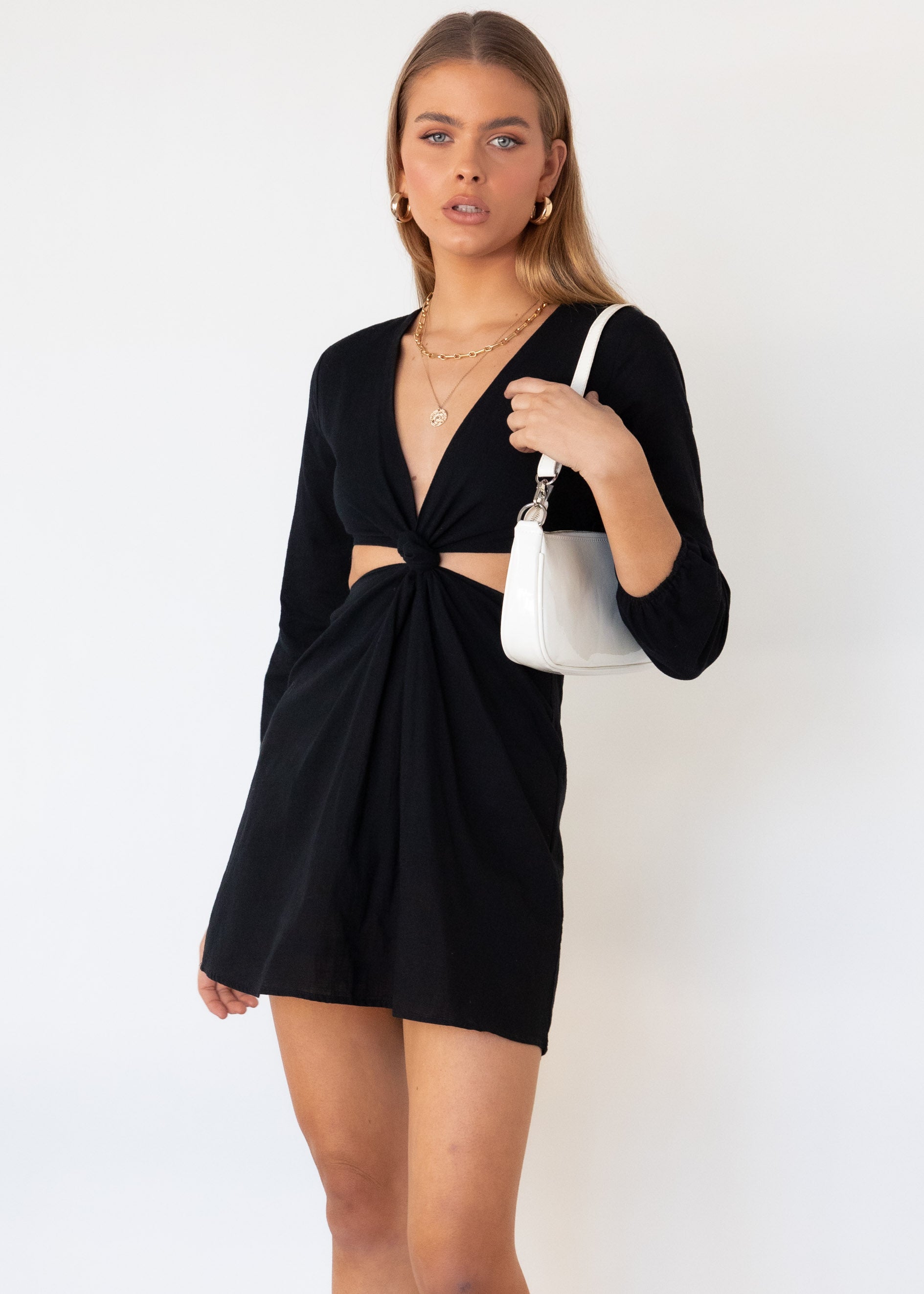 Walters Cut Out Dress - Black