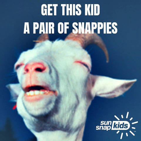Kids Sunglasses goat joke photo