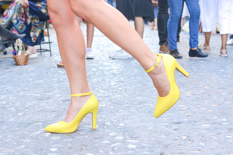 Sunshine Yellow High Heel Pumps