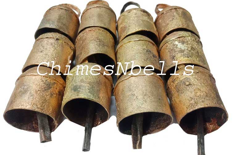 Rustic Iron Vintage Tin Metal Bells Handmade Decorative X Mas Wholesale 100 Pcs 