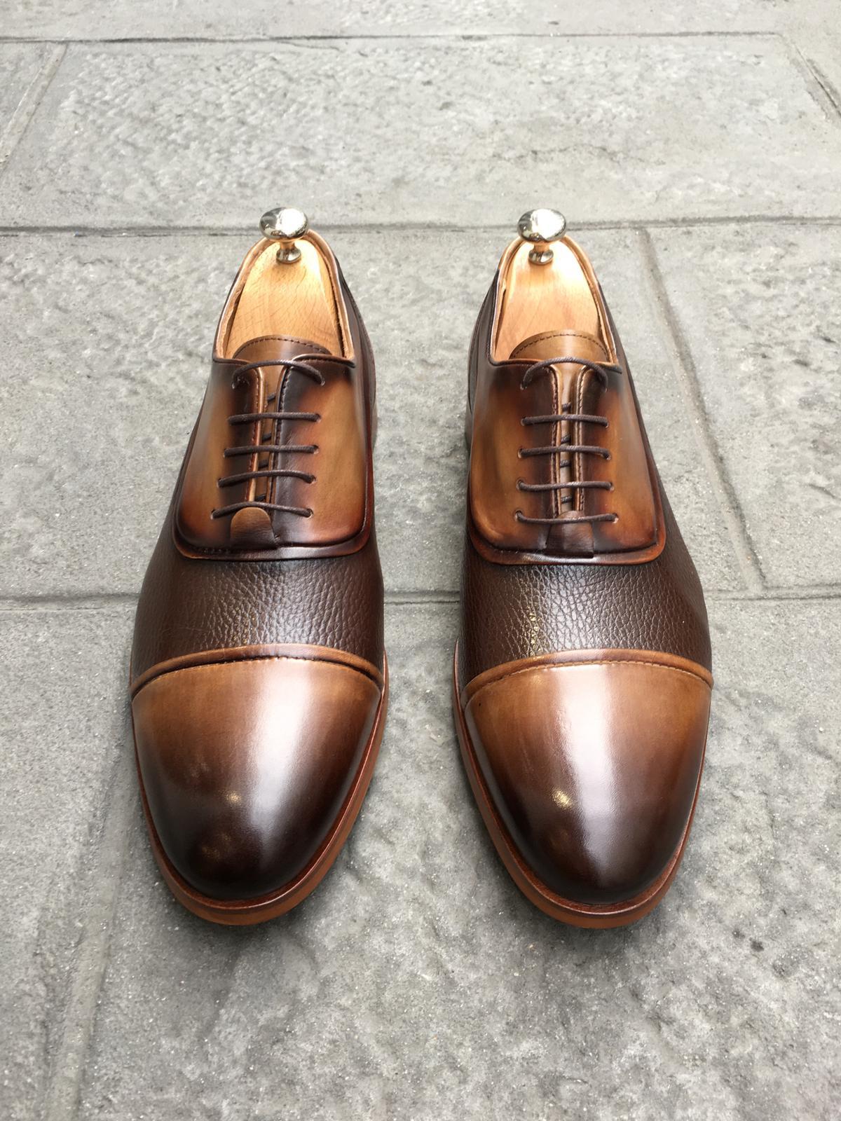 Bruin-cognac schoenen Klassieke schoenen –