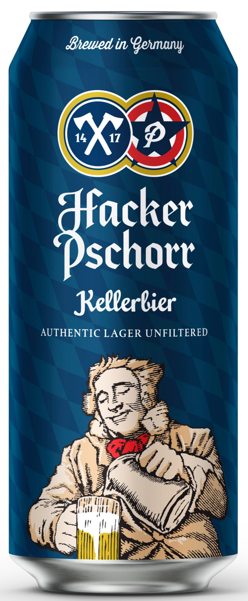 Hacker Pschorr Kellerbier -Estilo Zwicklbier notas de manzana y pomelo. - Santuario de la Cerveza