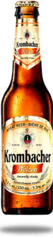 Krombacher Weizen -Cerveza de trigo, notas especiadas y citricas, naturalmente refrescante. - Santuario de la Cerveza
