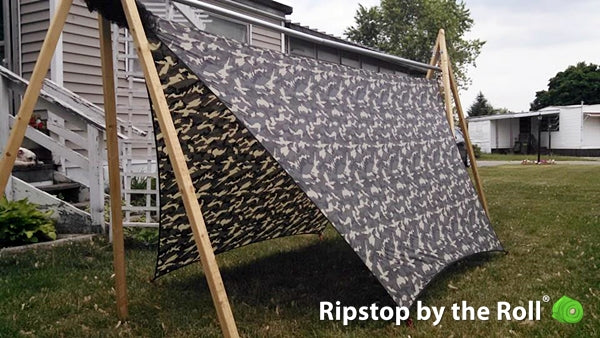 woodland camo silnylon hammock tarp 
