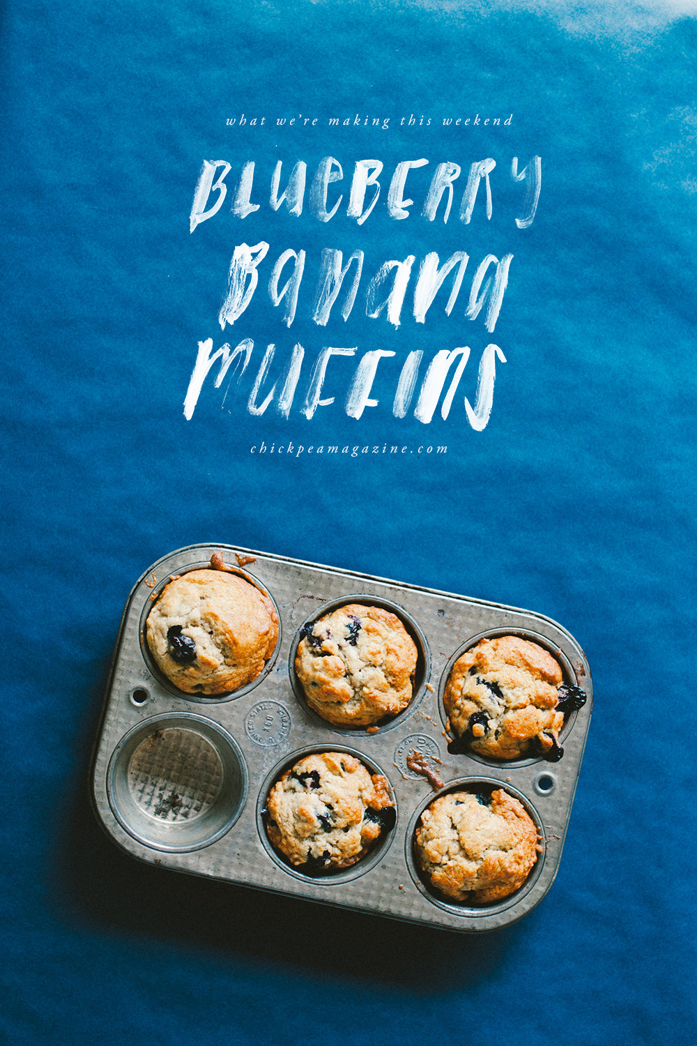 vegan blueberry banana muffins