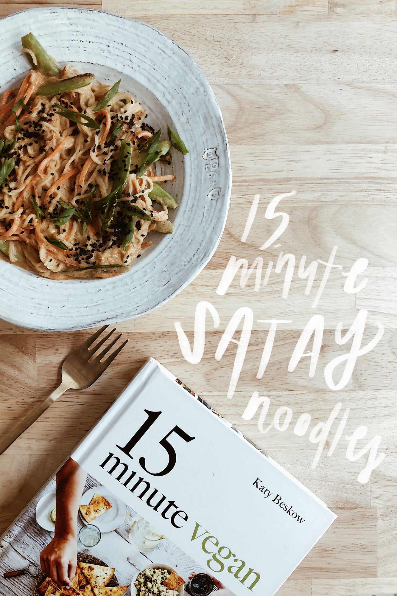 15 minute satay noodles (15 minute vegan review!)