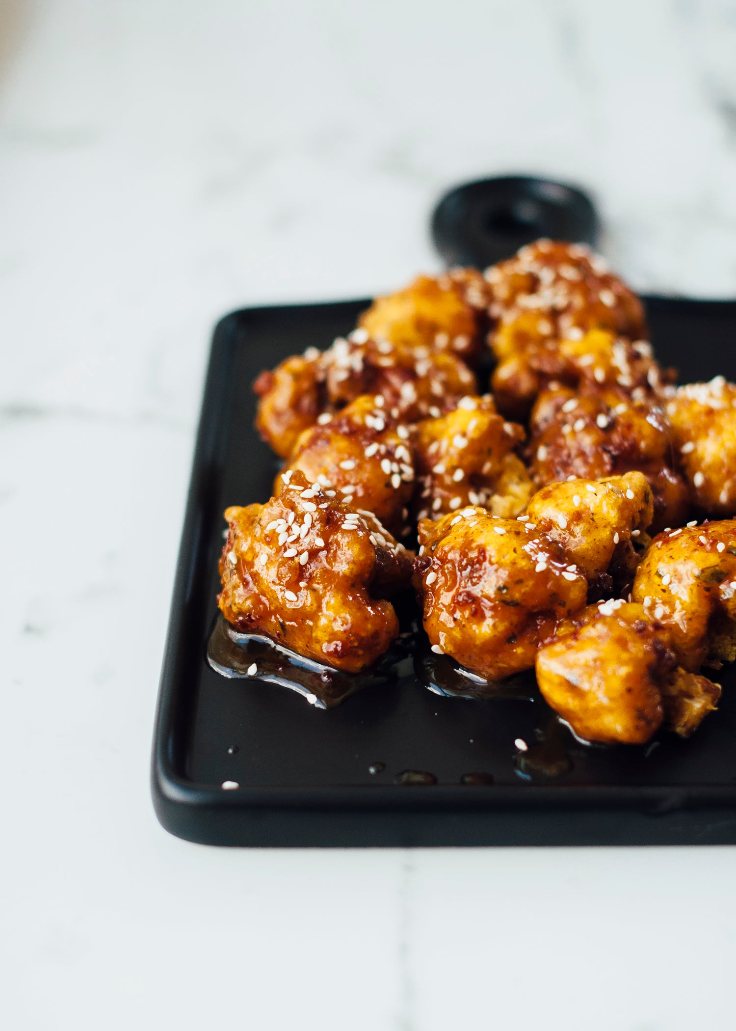 Sweet & Spicy Sesame Cauliflower Wings