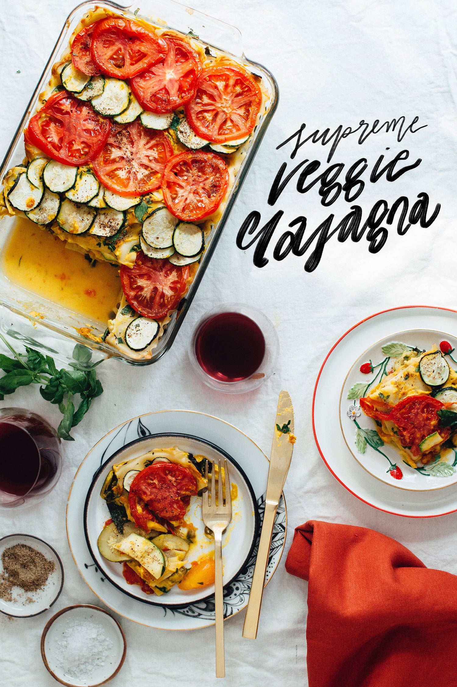 vegan veggie-filled lasagna